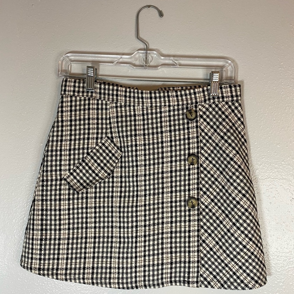 Woman's Plaid Highwaist Skirt